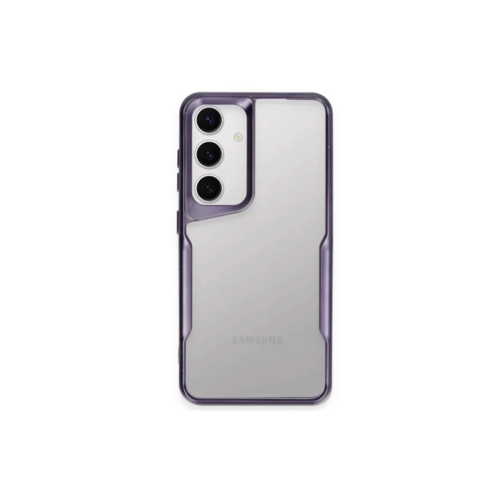 Newface Samsung Galaxy A24 4G Kılıf Boyi Silikon Kapak - Derin Mor