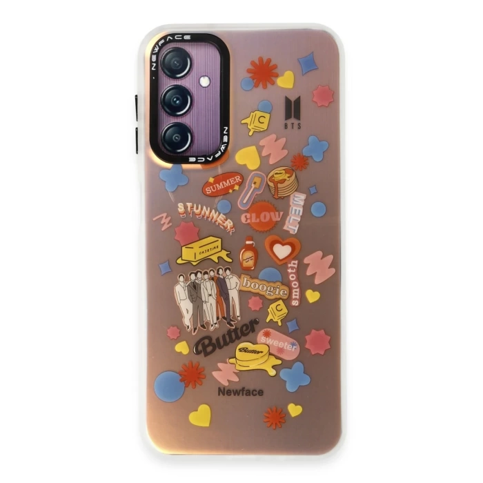 Newface Samsung Galaxy A24 4G Kılıf Estoril Desenli Kapak