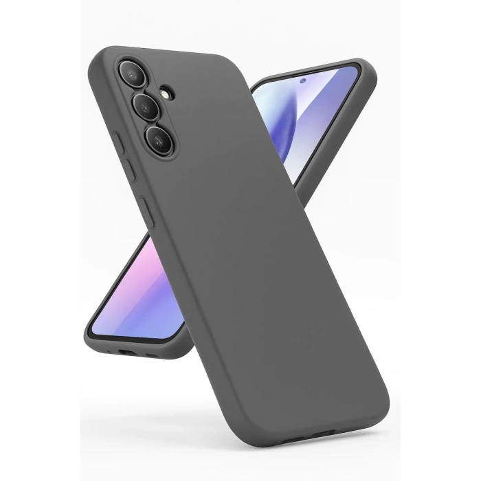 Newface Samsung Galaxy A24 4G Kılıf First Silikon - Gri