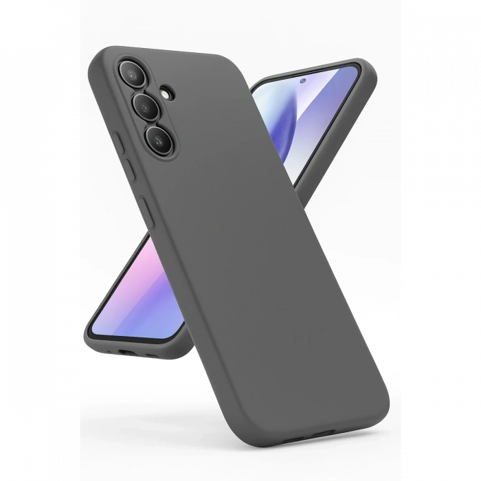 Samsung Galaxy A24 4G Kılıf First Silikon - Gri