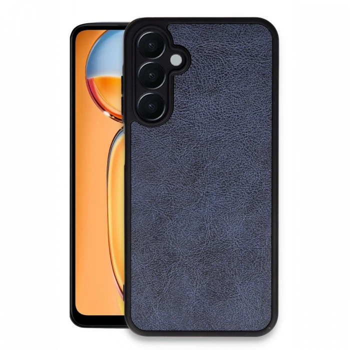 Newface Samsung Galaxy A25 5G Kılıf Aras Deri Kapak - Lacivert