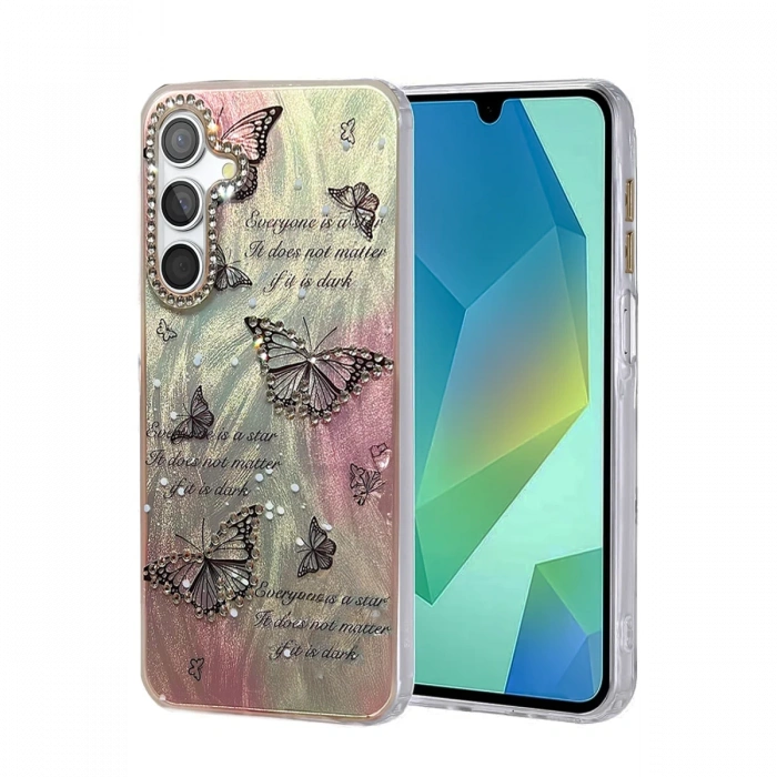 Newface Samsung Galaxy A25 5G Kılıf Blade Aynalı Desenli Kapak