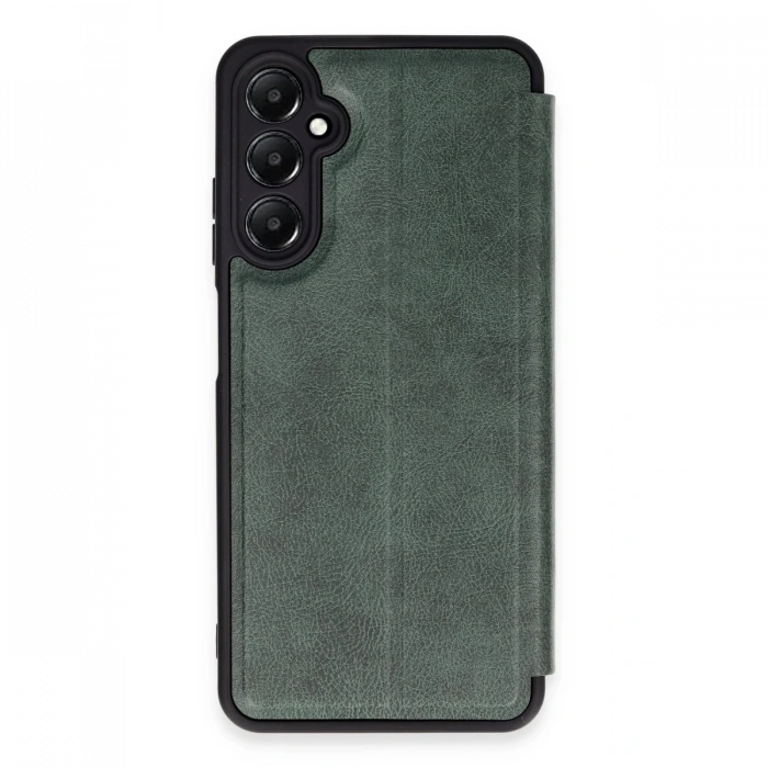 Newface Samsung Galaxy A25 5G Kılıf Flip Cover - Koyu Yeşil