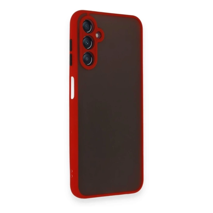 Newface Samsung Galaxy A25 5G Kılıf Montreal Silikon Kapak - Kırmızı