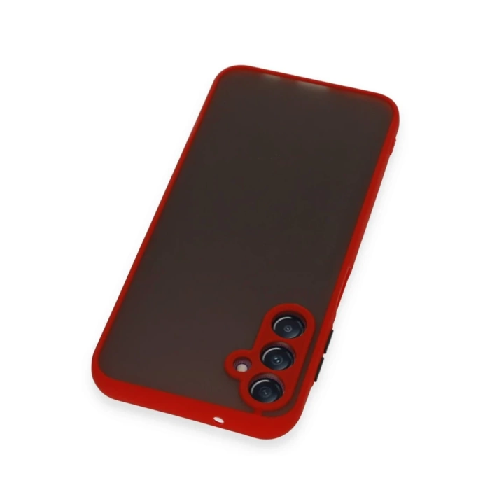 Newface Samsung Galaxy A25 5G Kılıf Montreal Silikon Kapak - Kırmızı
