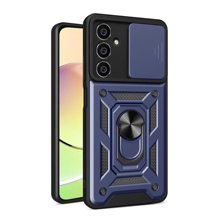 Newface Samsung Galaxy A25 5G Kılıf Pars Lens Yüzüklü Silikon