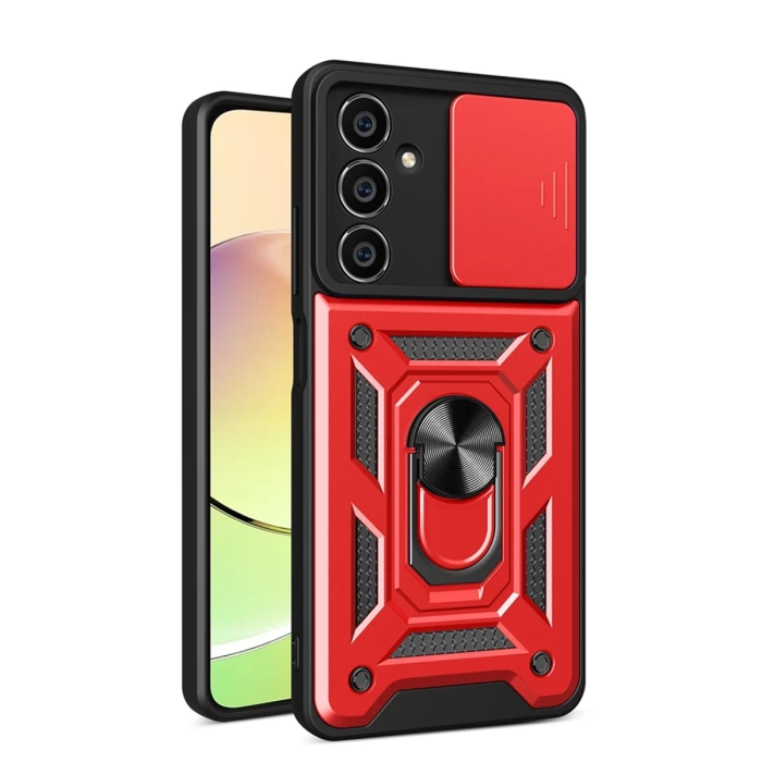 Newface Samsung Galaxy A25 5G Kılıf Pars Lens Yüzüklü Silikon