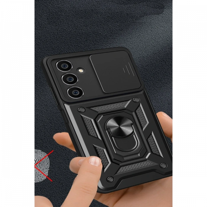 Newface Samsung Galaxy A25 5G Kılıf Pars Lens Yüzüklü Silikon