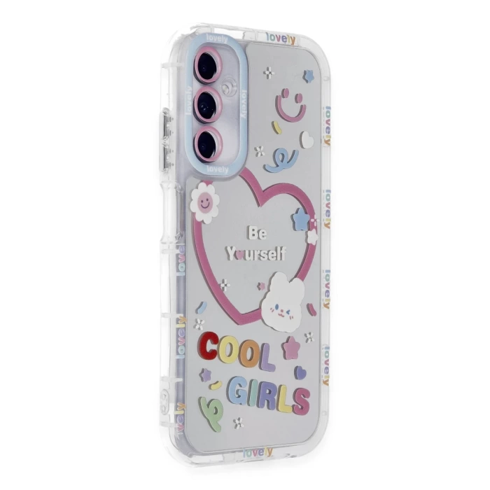 Newface Samsung Galaxy A25 5G Kılıf Reflexion Desenli Kapak - Desen 1