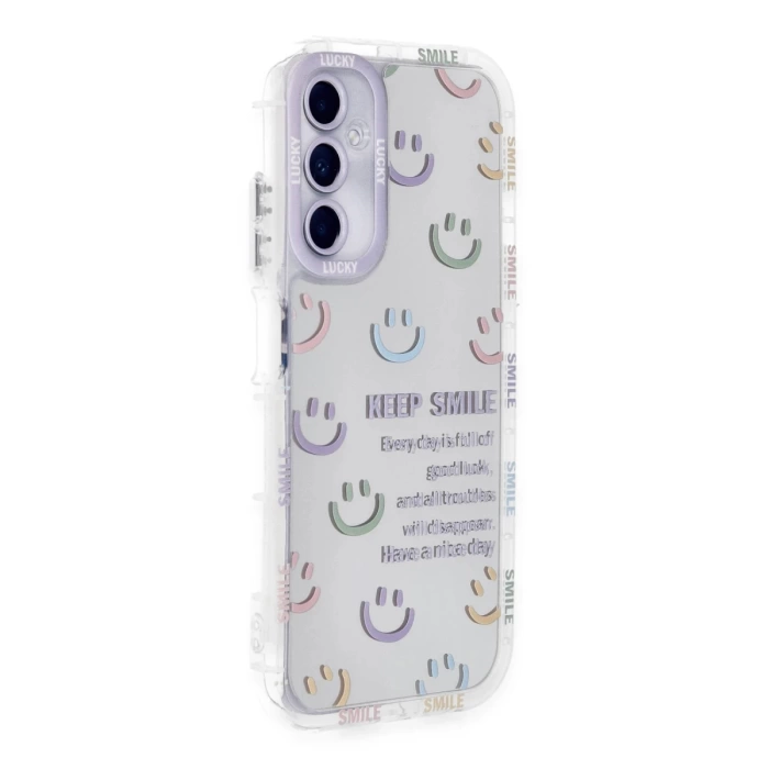 Newface Samsung Galaxy A25 5G Kılıf Reflexion Desenli Kapak - Desen 2