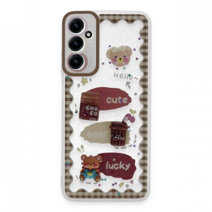 Newface Samsung Galaxy A25 5G Kılıf Sweet Desenli Silikon Kapak