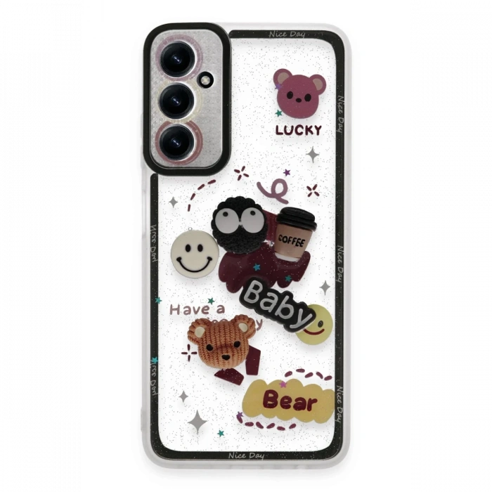 Newface Samsung Galaxy A25 5G Kılıf Sweet Desenli Silikon Kapak