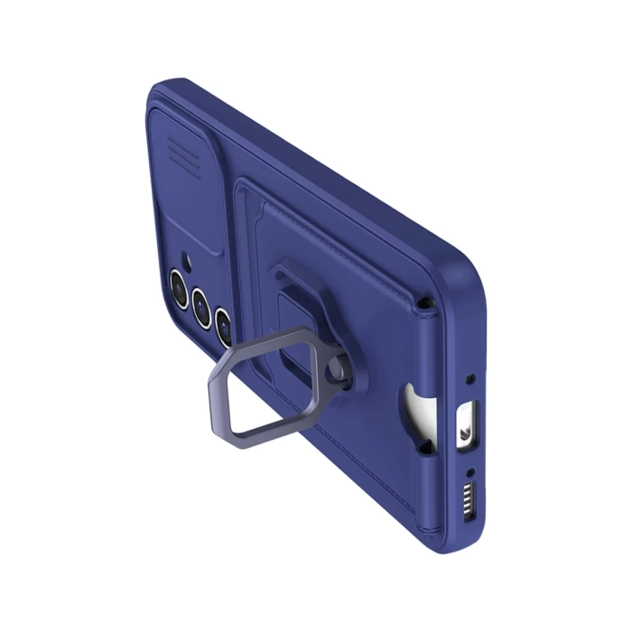 Newface Samsung Galaxy A25 5G Kılıf Zuma Kartvizitli Yüzüklü Silikon