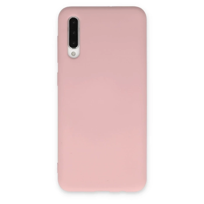 Newface Samsung Galaxy A30S Kılıf Nano içi Kadife Silikon - Pudra