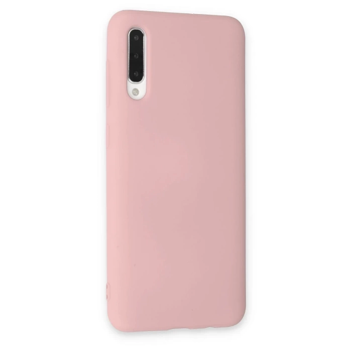 Newface Samsung Galaxy A30S Kılıf Nano içi Kadife Silikon - Pudra