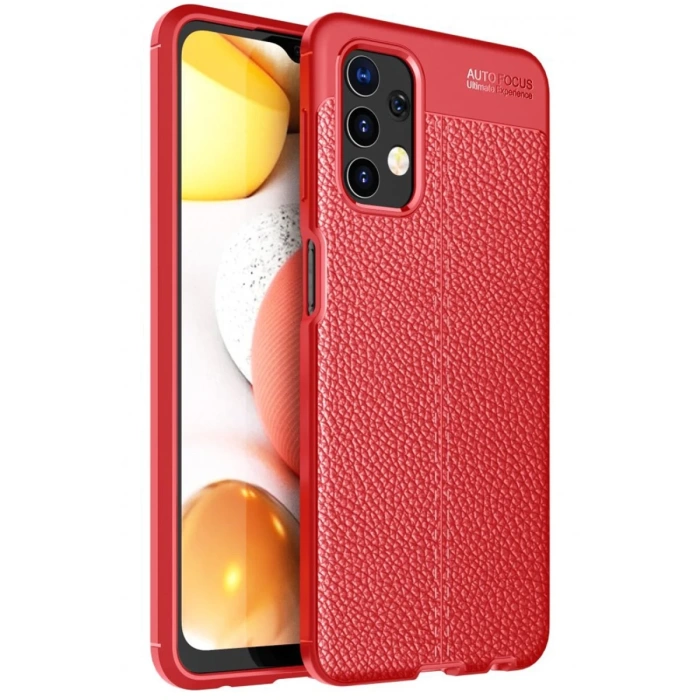 Newface Samsung Galaxy A32 Kılıf Auto Focus Kapak - Kırmızı