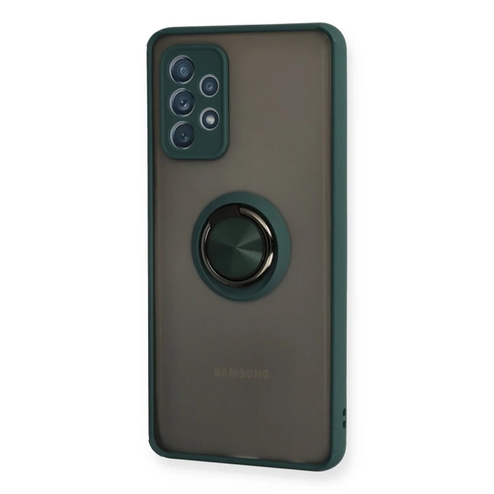 Newface Samsung Galaxy A32 Kılıf Montreal Yüzüklü Silikon Kapak