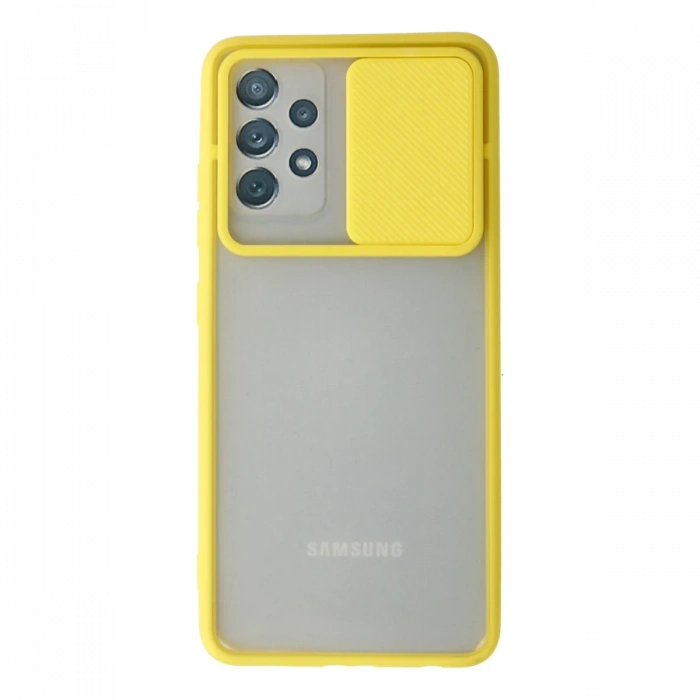 Newface Samsung Galaxy A32 Kılıf Palm Buzlu Kamera Sürgülü Silikon