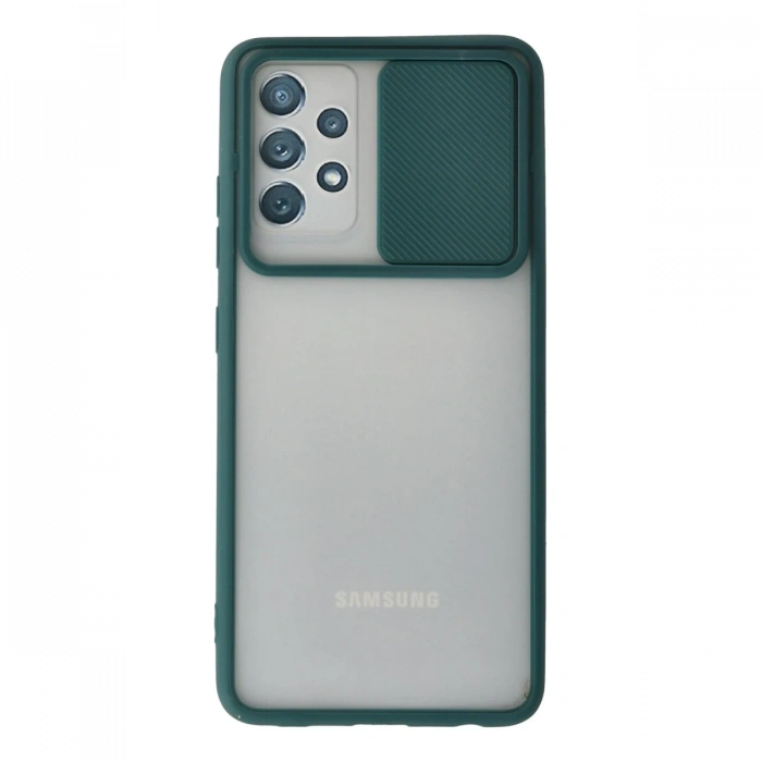 Newface Samsung Galaxy A32 Kılıf Palm Buzlu Kamera Sürgülü Silikon