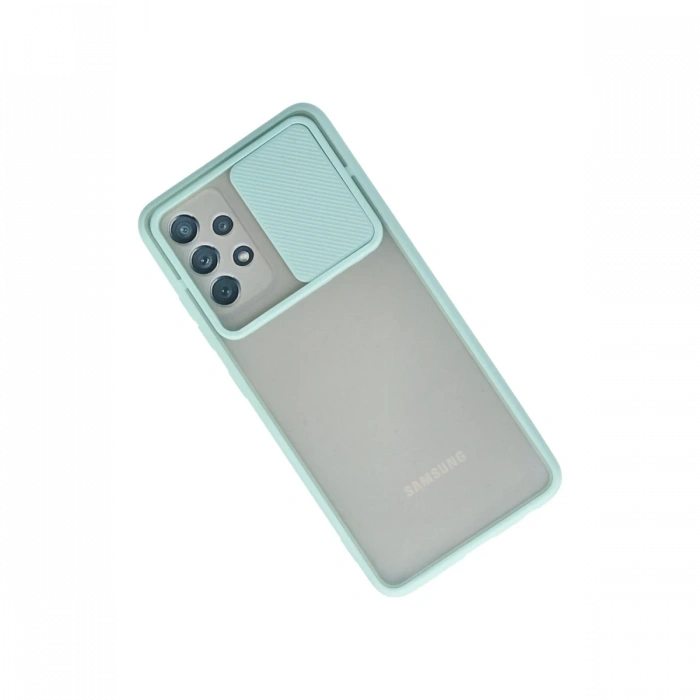 Newface Samsung Galaxy A32 Kılıf Palm Buzlu Kamera Sürgülü Silikon
