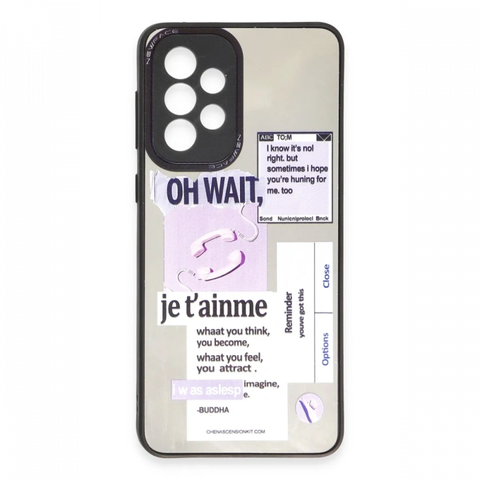 Newface Samsung Galaxy A33 5G Kılıf Mirror Desenli Kapak