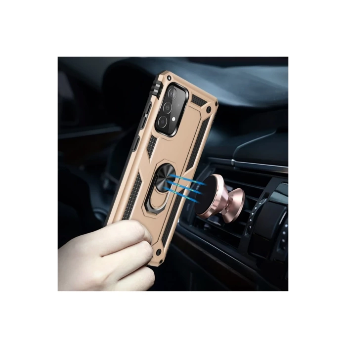 Newface Samsung Galaxy A33 5G Kılıf Sofya Yüzüklü Silikon Kapak