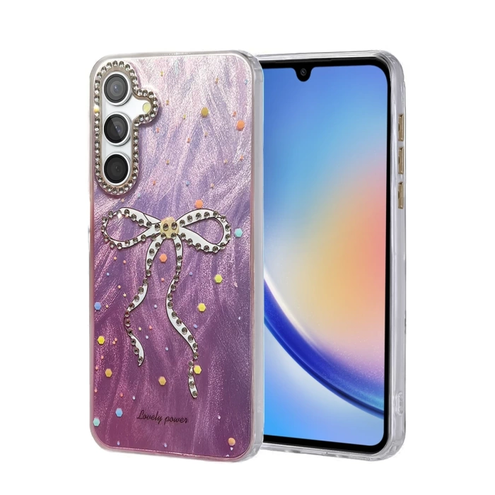 Newface Samsung Galaxy A34 5G Kılıf Blade Aynalı Desenli Kapak