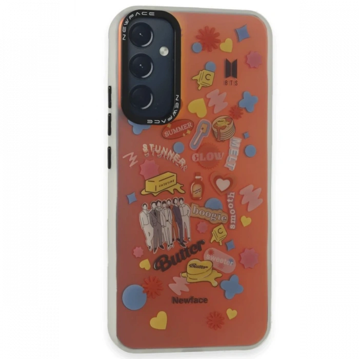 Newface Samsung Galaxy A34 5G Kılıf Estoril Desenli Kapak - Estoril - 16