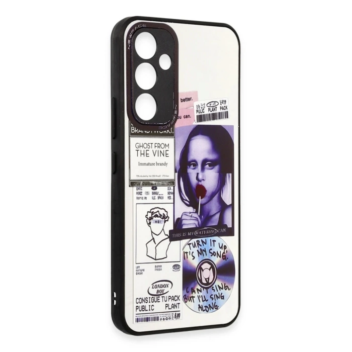 Newface Samsung Galaxy A34 5G Kılıf Mirror Desenli Kapak