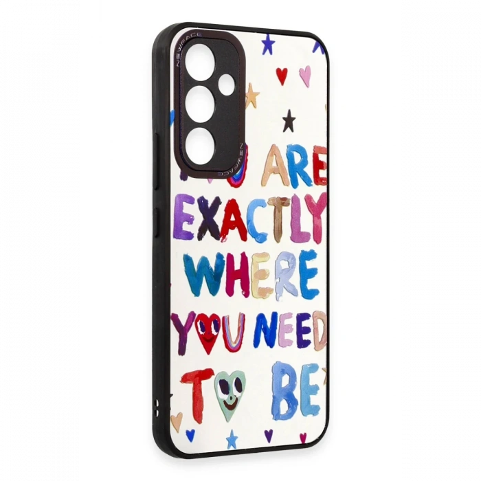 Newface Samsung Galaxy A34 5G Kılıf Mirror Desenli Kapak