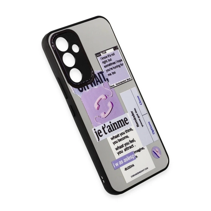 Newface Samsung Galaxy A34 5G Kılıf Mirror Desenli Kapak