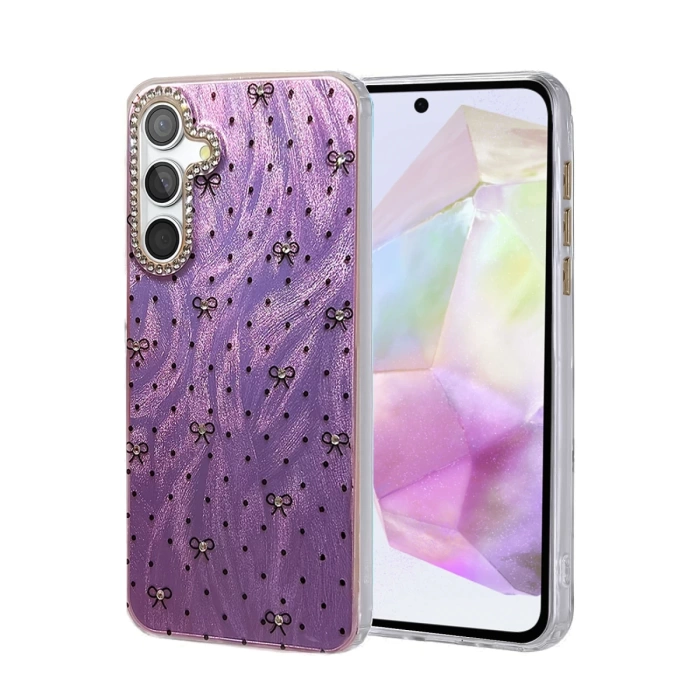 Newface Samsung Galaxy A35 5G Kılıf Blade Aynalı Desenli Kapak