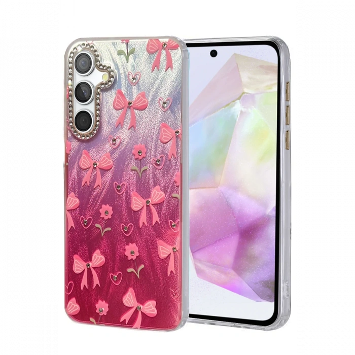 Newface Samsung Galaxy A35 5G Kılıf Blade Aynalı Desenli Kapak