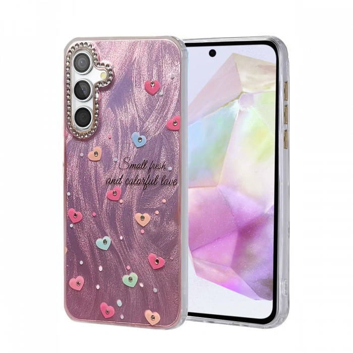 Newface Samsung Galaxy A35 5G Kılıf Blade Aynalı Desenli Kapak