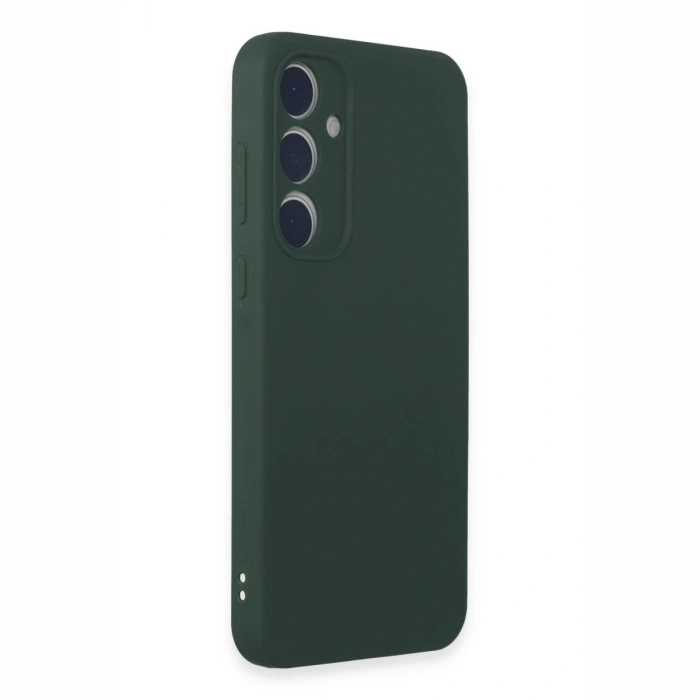Newface Samsung Galaxy A35 5G Kılıf First Silikon - Koyu Yeşil