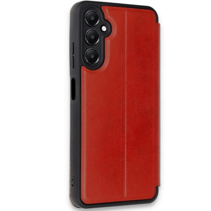 Newface Samsung Galaxy A35 5G Kılıf Flip Cover - Kırmızı