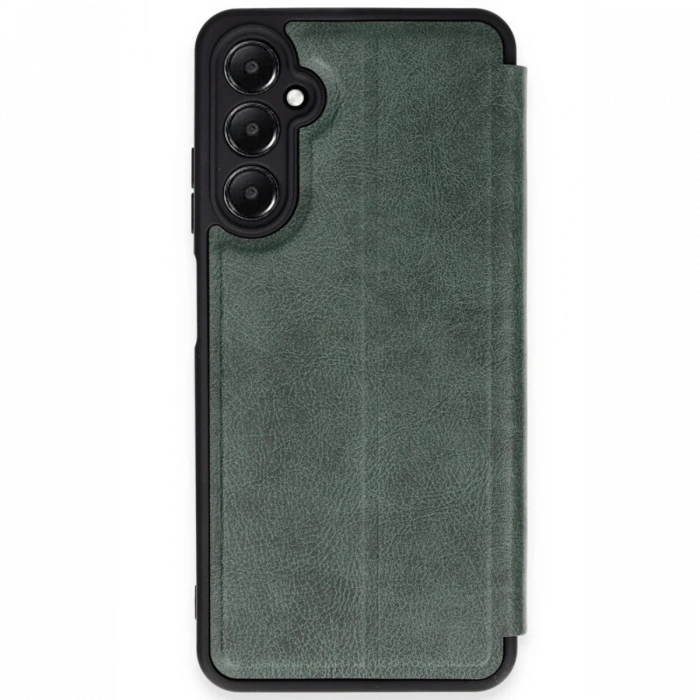 Newface Samsung Galaxy A35 5G Kılıf Flip Cover - Koyu Yeşil