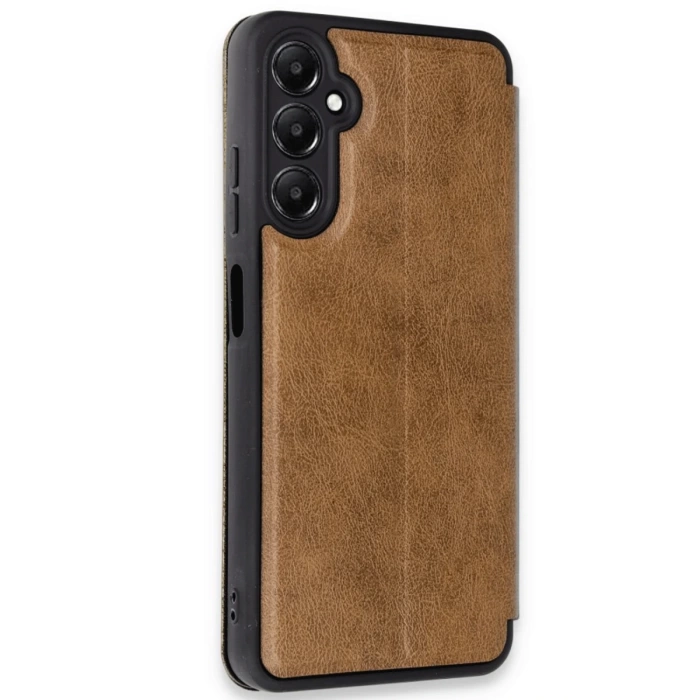 Newface Samsung Galaxy A35 5G Kılıf Flip Cover - Taba