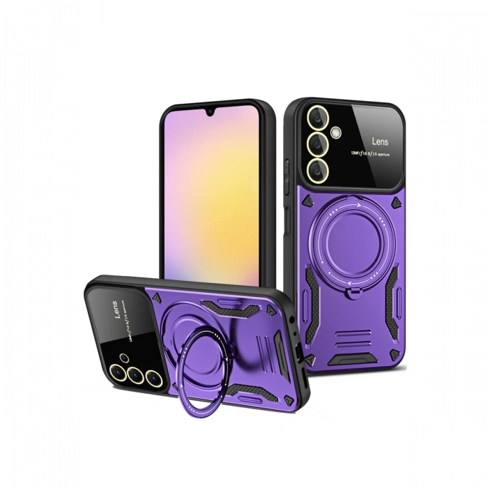 Newface Samsung Galaxy A35 5G Kılıf Joy Lens Standlı Kapak