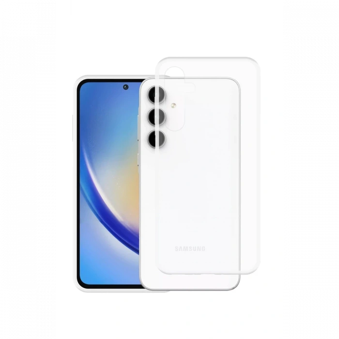 Newface Samsung Galaxy A35 5G Kılıf Lüx Şeffaf Silikon