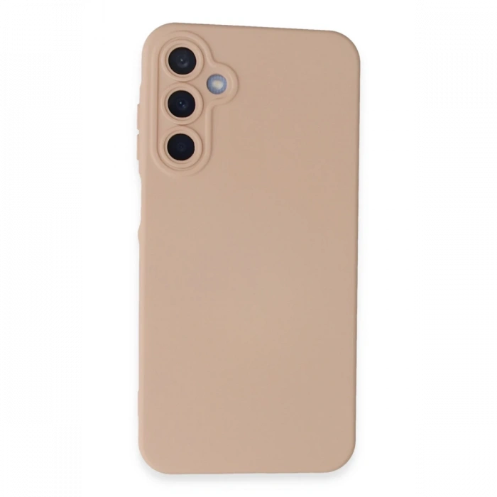 Newface Samsung Galaxy A35 5G Kılıf Nano içi Kadife Silikon - Pudra