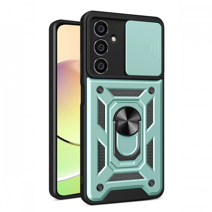 Newface Samsung Galaxy A35 5G Kılıf Pars Lens Yüzüklü Silikon