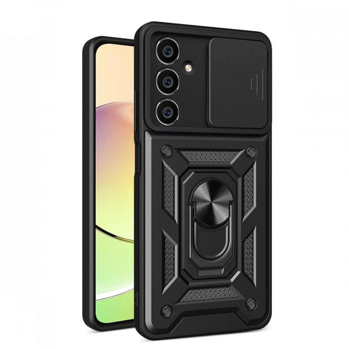 Newface Samsung Galaxy A35 5G Kılıf Pars Lens Yüzüklü Silikon