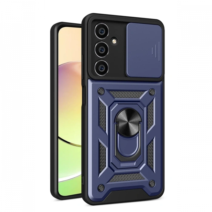 Newface Samsung Galaxy A35 5G Kılıf Pars Lens Yüzüklü Silikon