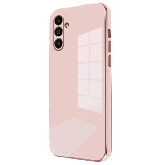 Newface Samsung Galaxy A35 5G Kılıf Volet Silikon - Pembe