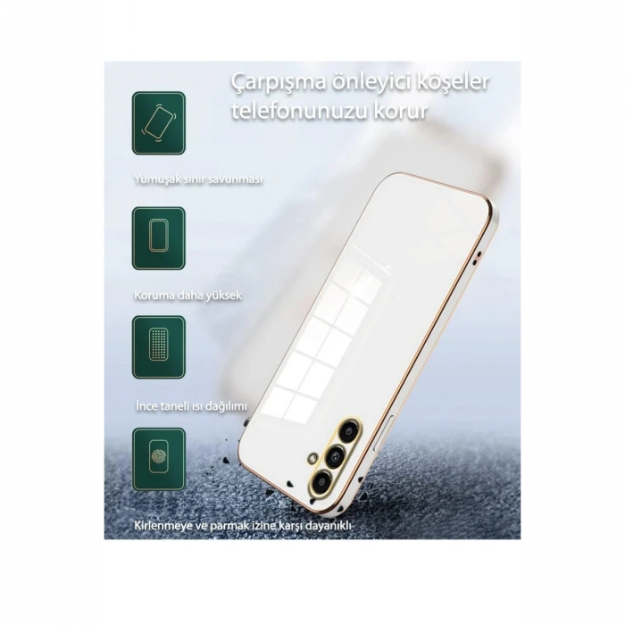 Newface Samsung Galaxy A35 5G Kılıf Volet Silikon - Pembe