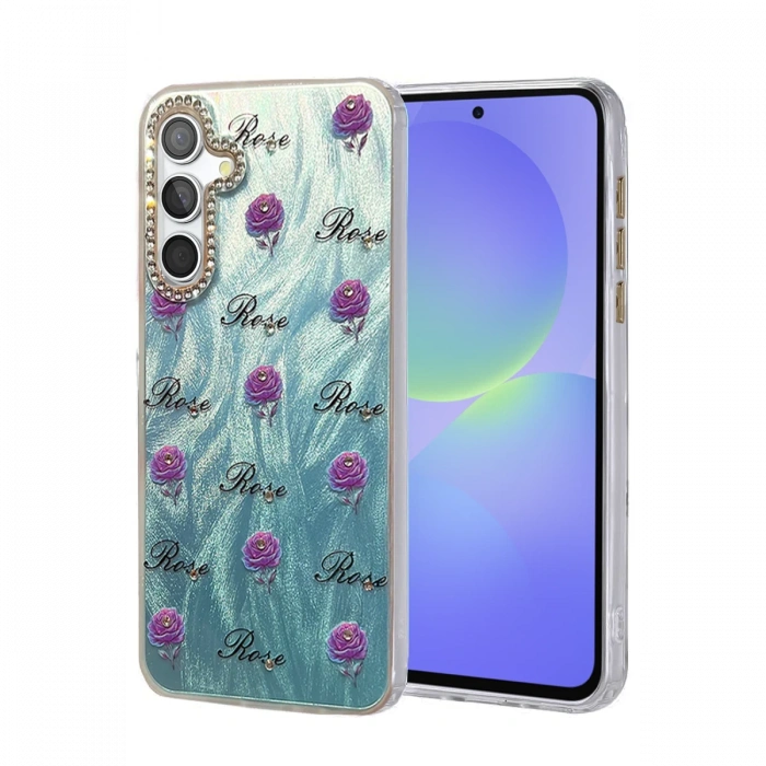 Newface Samsung Galaxy A36 Kılıf Blade Aynalı Desenli Kapak
