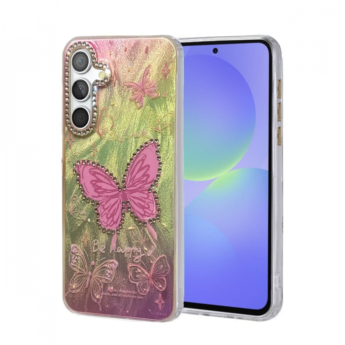 Newface Samsung Galaxy A36 Kılıf Blade Aynalı Desenli Kapak