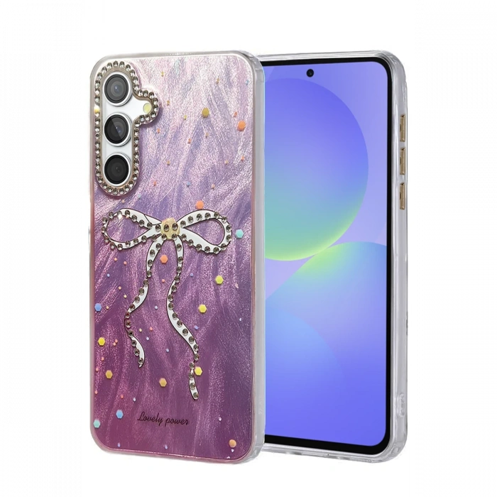 Newface Samsung Galaxy A36 Kılıf Blade Aynalı Desenli Kapak