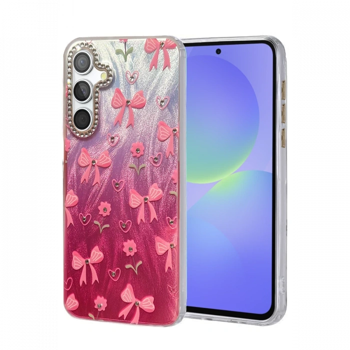 Newface Samsung Galaxy A36 Kılıf Blade Aynalı Desenli Kapak